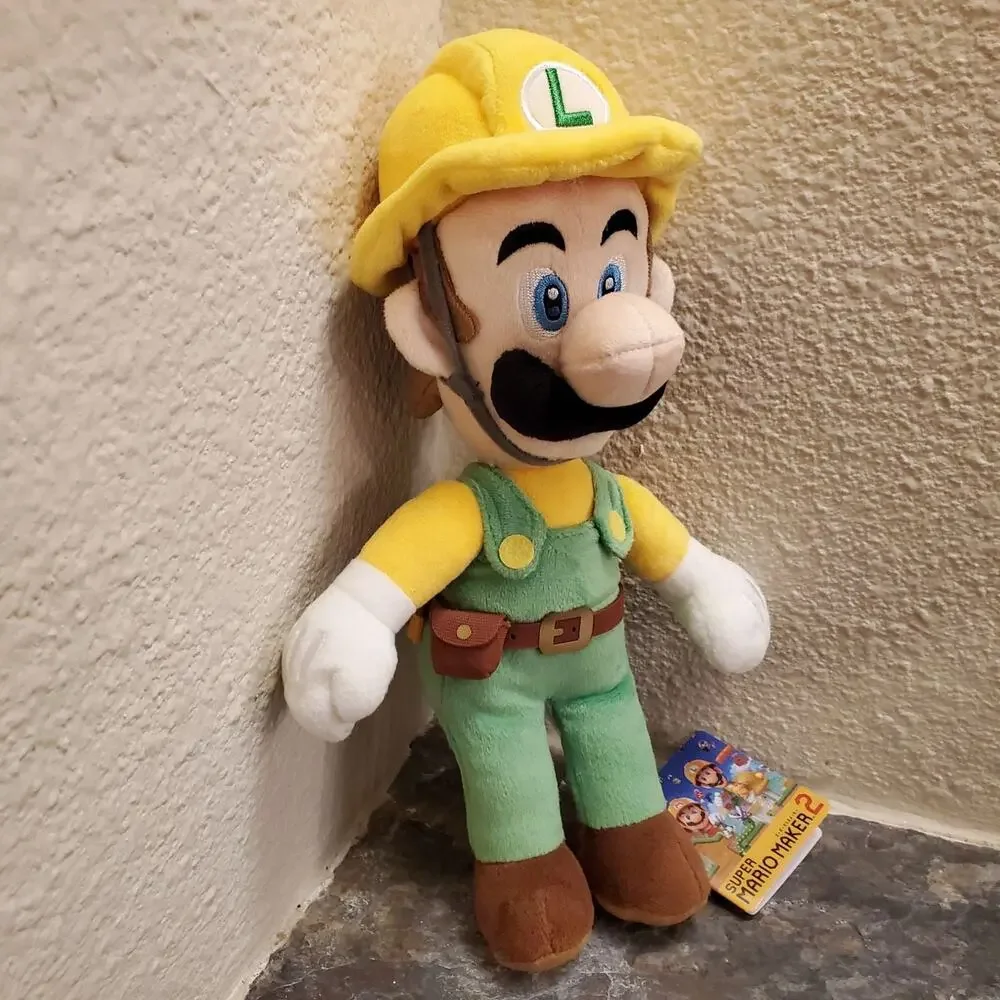Plush - Builder Luigi 10-Inch (NEW) - Super Mario - Nintendo - Picture 3 of 8